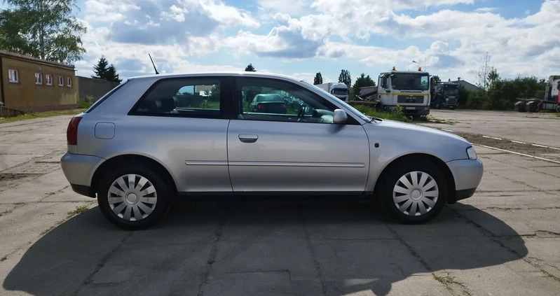 Audi A3 cena 4900 przebieg: 257408, rok produkcji 2000 z Miłakowo małe 704